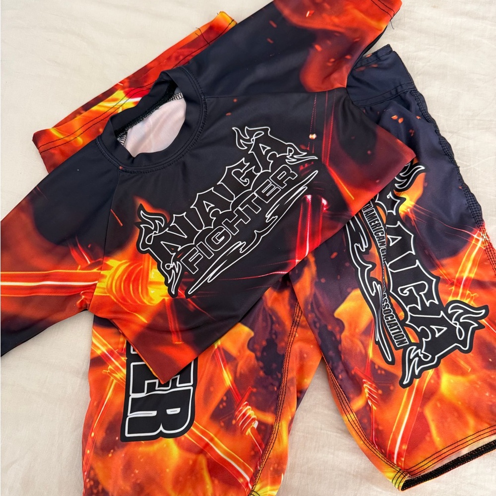 NAGA Fighter Rash Guard and Shorts Set JIUJITSU